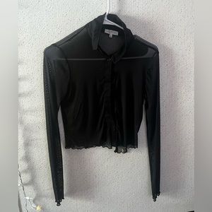 Black see threw top from ultra flirt
